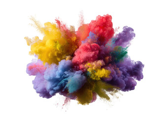 Colorful explosion of powder paint (2)