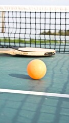 Ping pong ball on a table