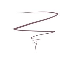 Elegant swirling line art in muted plum conveys sophisticated design and artistic flair for modern aesthetics.