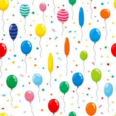 seamless pattern with balloons
