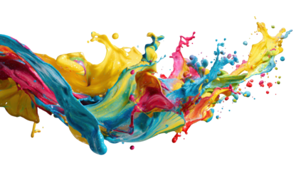Vibrant colorful paint splashes (1)
