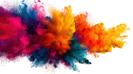 Vibrant explosion of colorful powder (12)