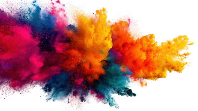 Vibrant explosion of colorful powder (12)