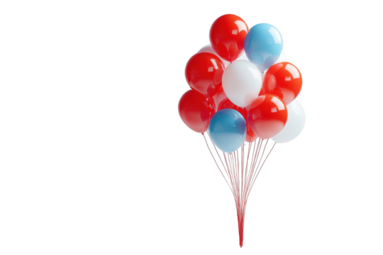 A cluster of colorful balloons