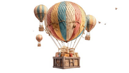 Vintage hot air balloons