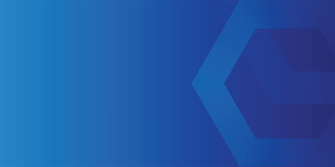 Abstract Hexagon Blue Tech Finance Fintech Background modern