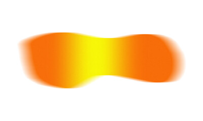 Vibrant abstract gradient shape with warm orange and yellow tones, symbolizing energy and creativity