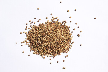 It is a sorghum placed on a white background.