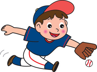少年野球の守備
