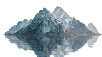 Mountain reflected in a calm lake