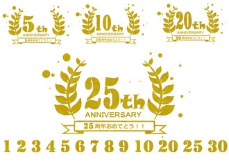 ＡＮＮＩＶＥＲＳＡＲＹ素材
