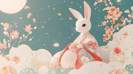 Obraz premium Mid-Autumn Festival Rabbit
