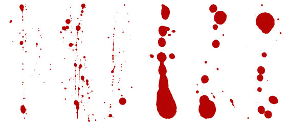 Red Blood Splatter for Science and Medical Education, Social Issues Awareness, and Graphic Design Resource