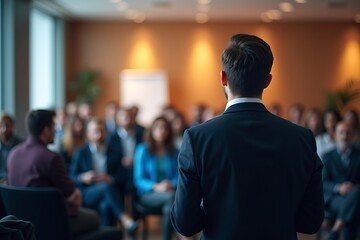 Generative AI Image of a Business Presentation in Progress.