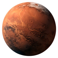 Naklejka premium The Red Planet Mars and Its Mysteries Explored