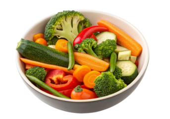 Fresh colorful vegetables in a bowl for healthy meal prep and nutrition inspiration daily ideas