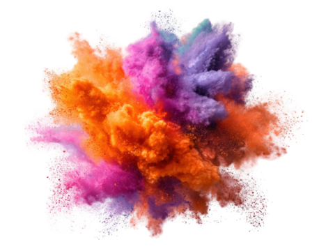 Abstract explosion of vibrant color - Powered by Adobe