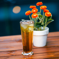glass of ice tea