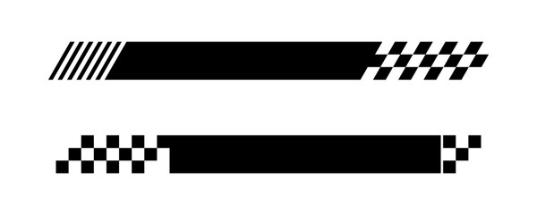 Checkers Race, Racing Stripes and Checkered Flags.