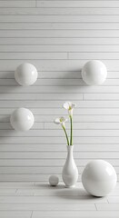 白の静寂と球体