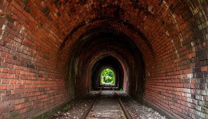 Old brick railway tunnel