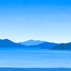 Calm Blue Horizon