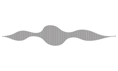 Black Podcast sound wave silhouette art. Audio waveforms  icons. soundwave silhouette on white background resembling digital audio waveform or city skyline, ideal for music and technology themes.