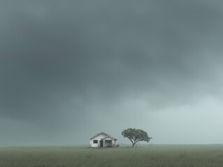 The Last Shelter: Symbols of Human Fragility in the Age of Storms