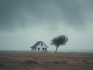 The Last Shelter: Symbols of Human Fragility in the Age of Storm