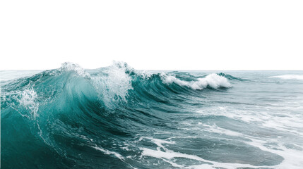 Powerful ocean wave crashing