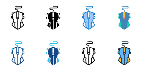 Mouse icon set multiple style collection 
