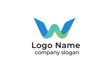 Professional W Icon Logo