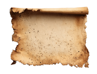 Aged parchment scroll