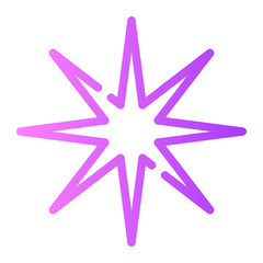 Fototapeta premium star gradient icon