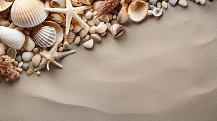 seashells on the sand