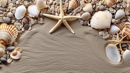 seashells on the sand