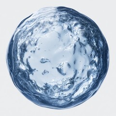 Fluid, spherical, icy orb