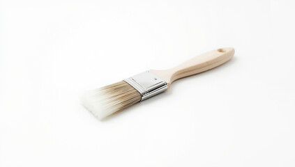 A high-quality wooden paintbrush with natural bristles, perfect for detailed art and home improvement projects