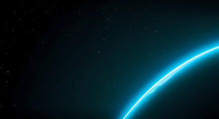 blue planet in space