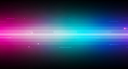 Obraz premium Abstract background with horizontal lines and light streaks in pink and blue hues