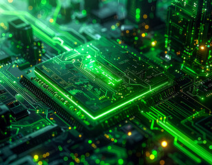 Fototapeta premium circuit board background