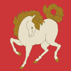 馬のベクターイラスト素材