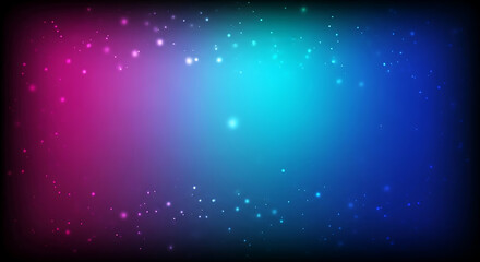 Obraz premium Abstract space background with stars and nebula in vibrant colors