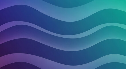 Abstract background with smooth waves in blue, green and purple colors