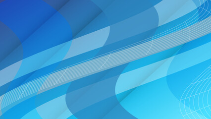 Obraz premium geometric blue background