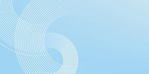 Modern background pastel colorful blue and white gradations. Circle effect style geometric background simple modern abstract