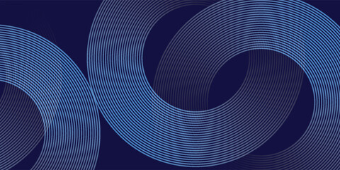 Abstract blue glowing geometric lines modern shiny blue circle lines pattern. Suit for cover,  banner, brochure