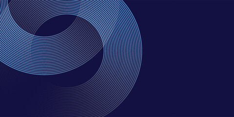 Abstract blue glowing geometric lines modern shiny blue circle lines pattern. Suit for cover,  banner, brochure