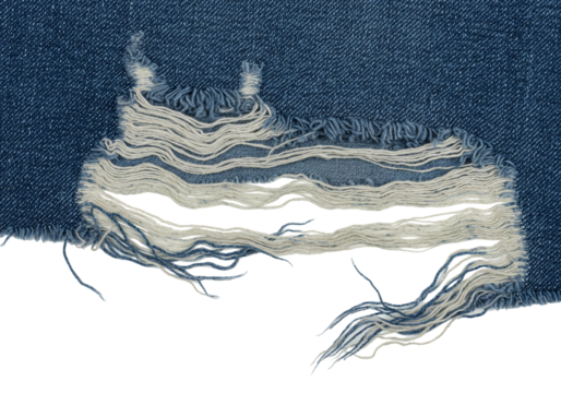 Blue jeans ripped denim texture - Powered by Adobe