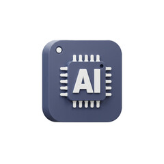 A stylized illustration of an artificial intelligence processor chip, representing technological advancement and digital innovation within a modern context.